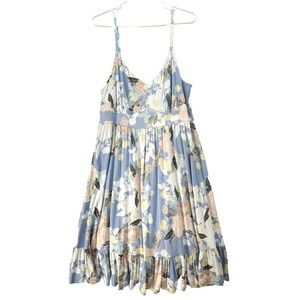 XL Baby Doll Dress Floral Peplum Torrid Super Soft Knits Knee Length Farm Girl